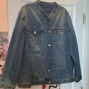 NYDJ Classic Denim Jacket, Size 3X.